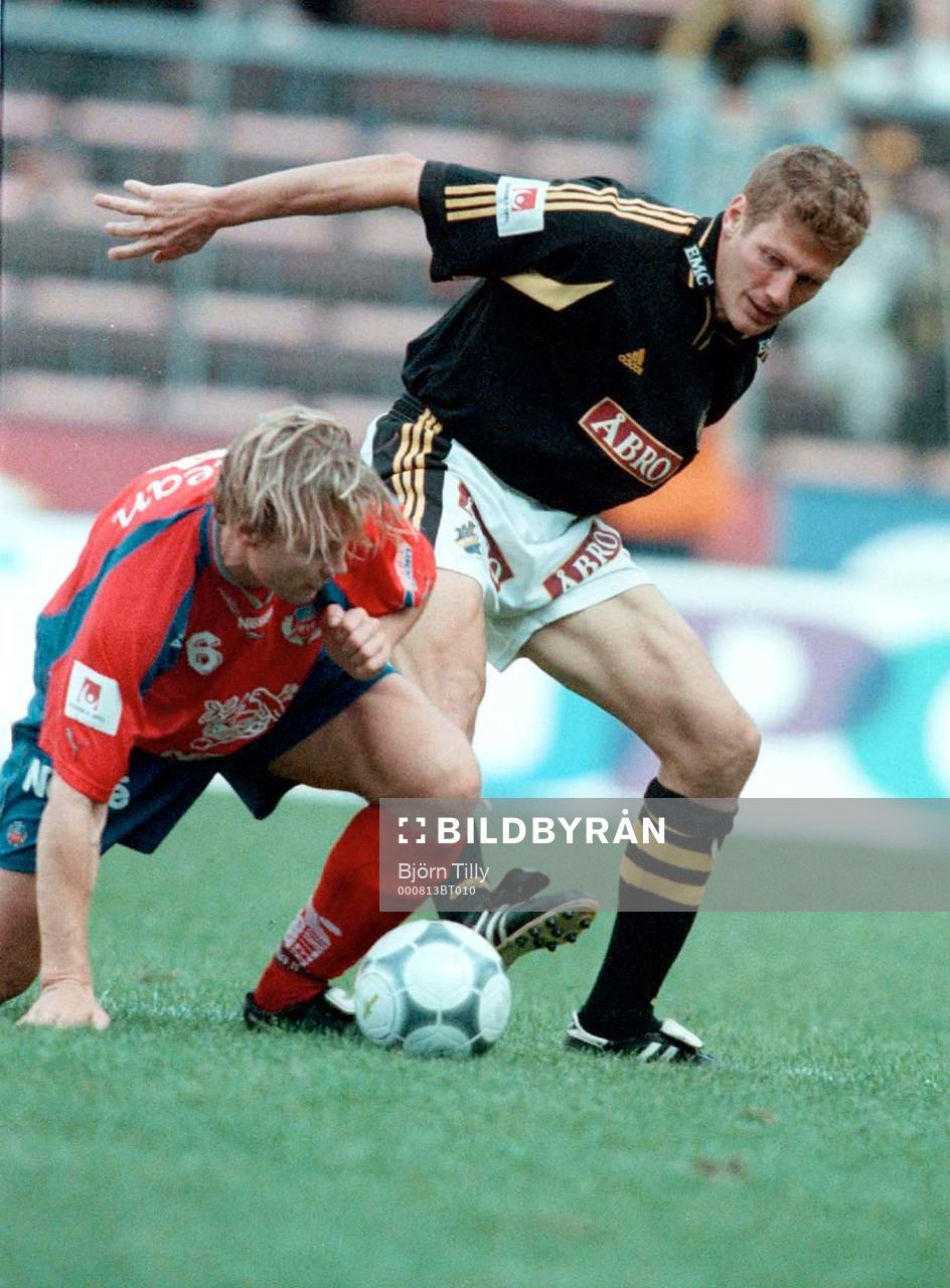Björn Johansen, Helsingborg och Michael Brundin, AIK