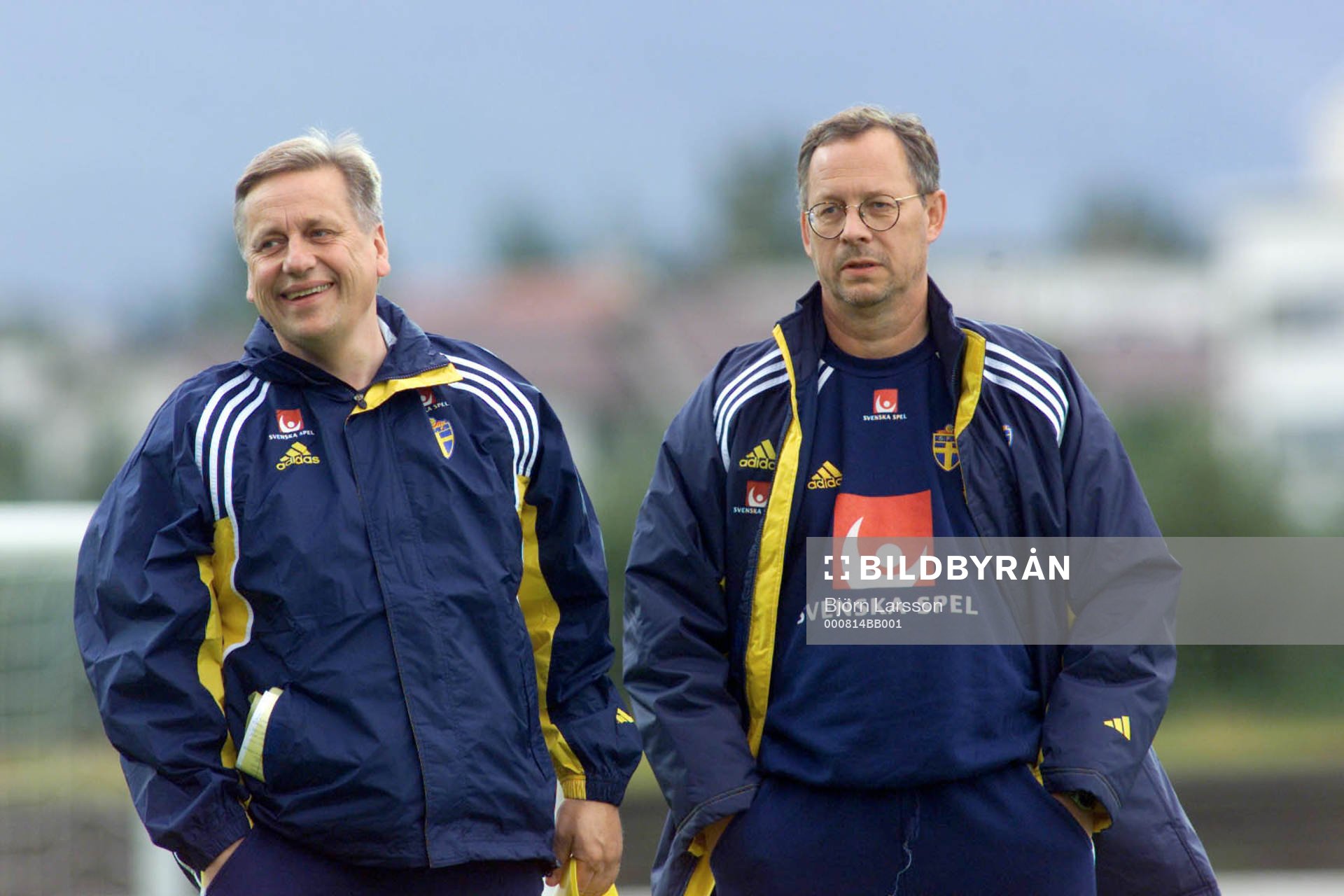 Tommy Söderberg och Lars Lagerbäck, förbundskapten