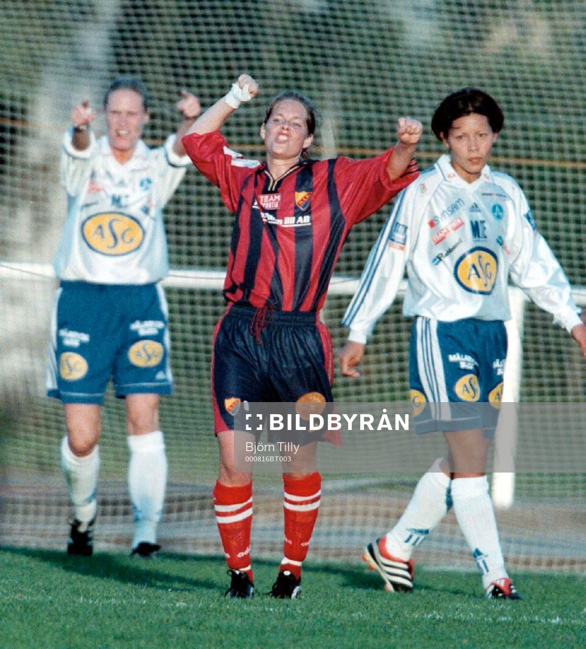 Anna Andersson, Djurgården jublar (jubel). Malin Andersson