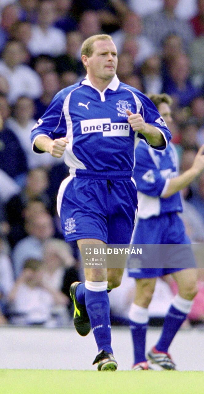 Evertons Paul Gascoigne