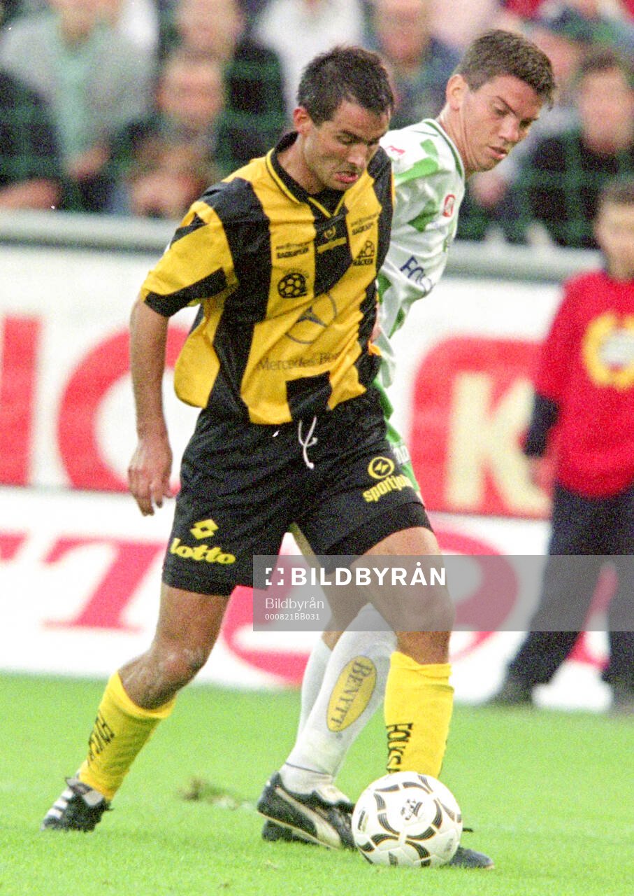 Häckens Joakim Söndergaard mot Hammarbys Johan Andersson