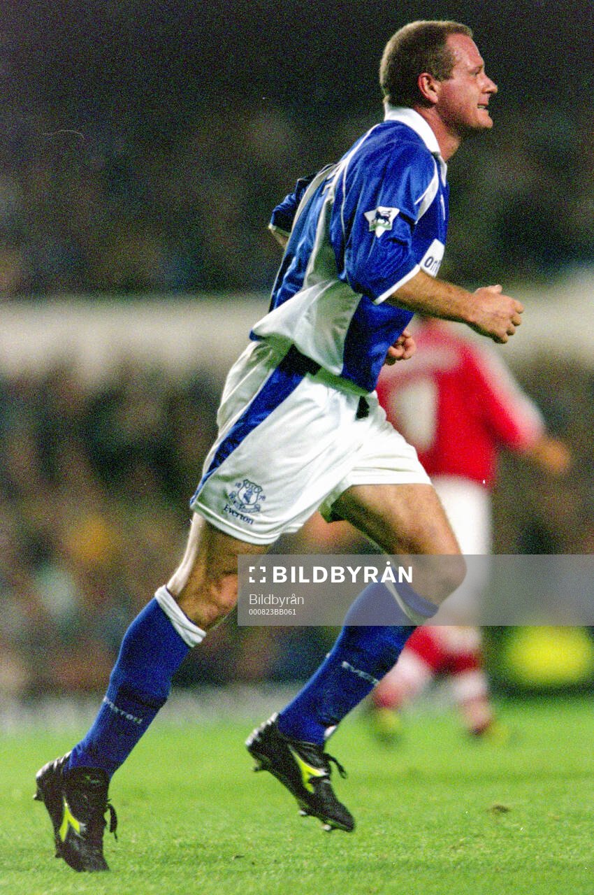 Evertons Paul Gascoigne