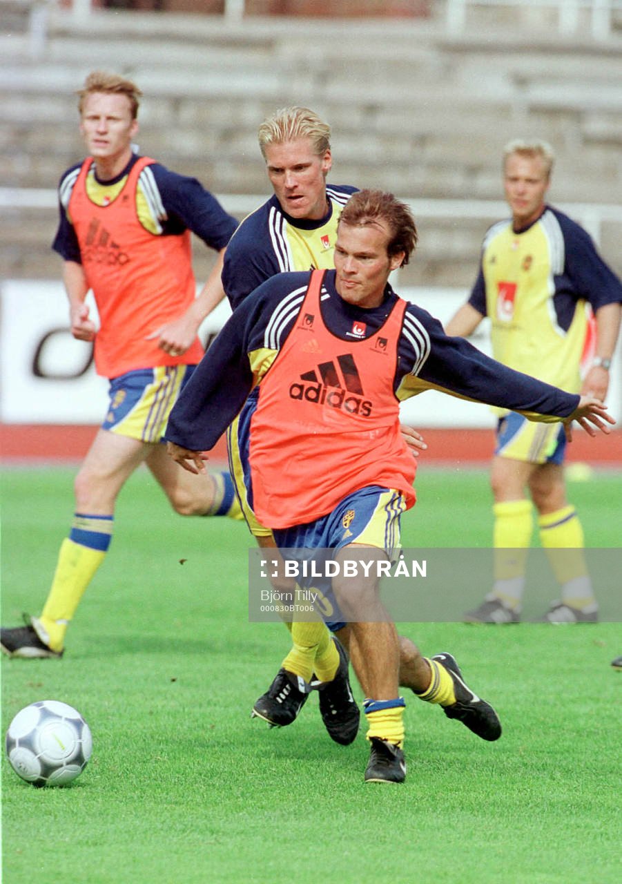 Kennet Andersson, Johan Mjällby, Fredrik Ljungberg och