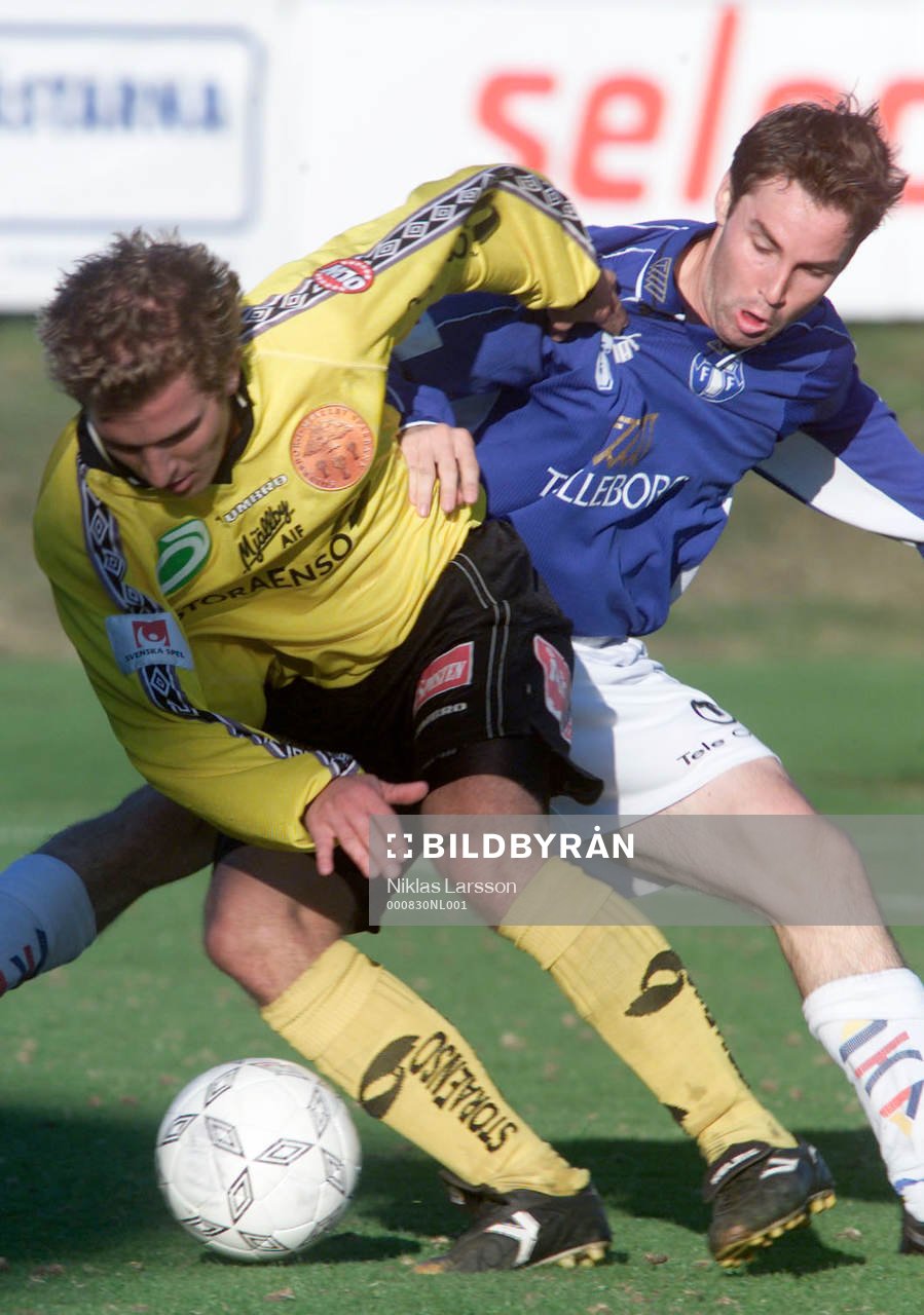 Johan Svensson, Mjällby och Mattias Kronvall Trelleborg