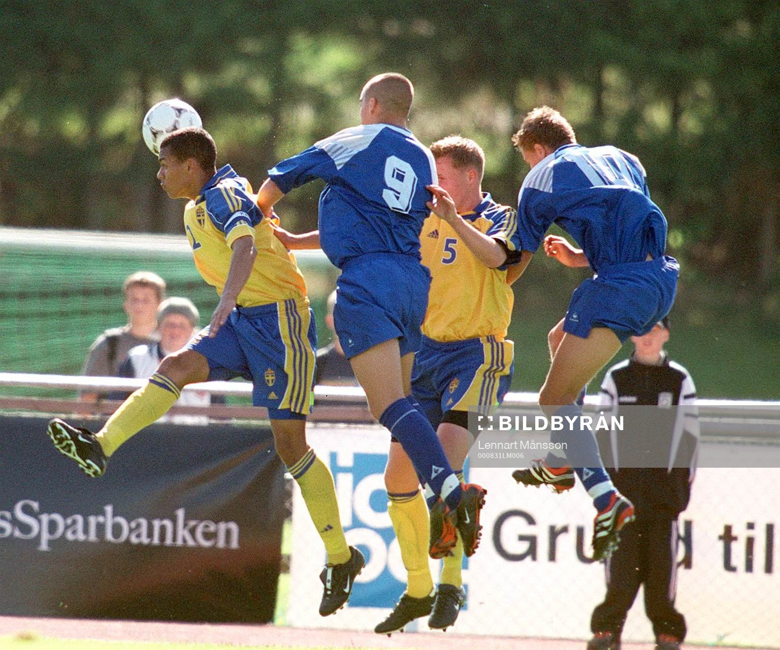 Fredrik Stoor och Billy Berntsson, Sverige. (nickduell)