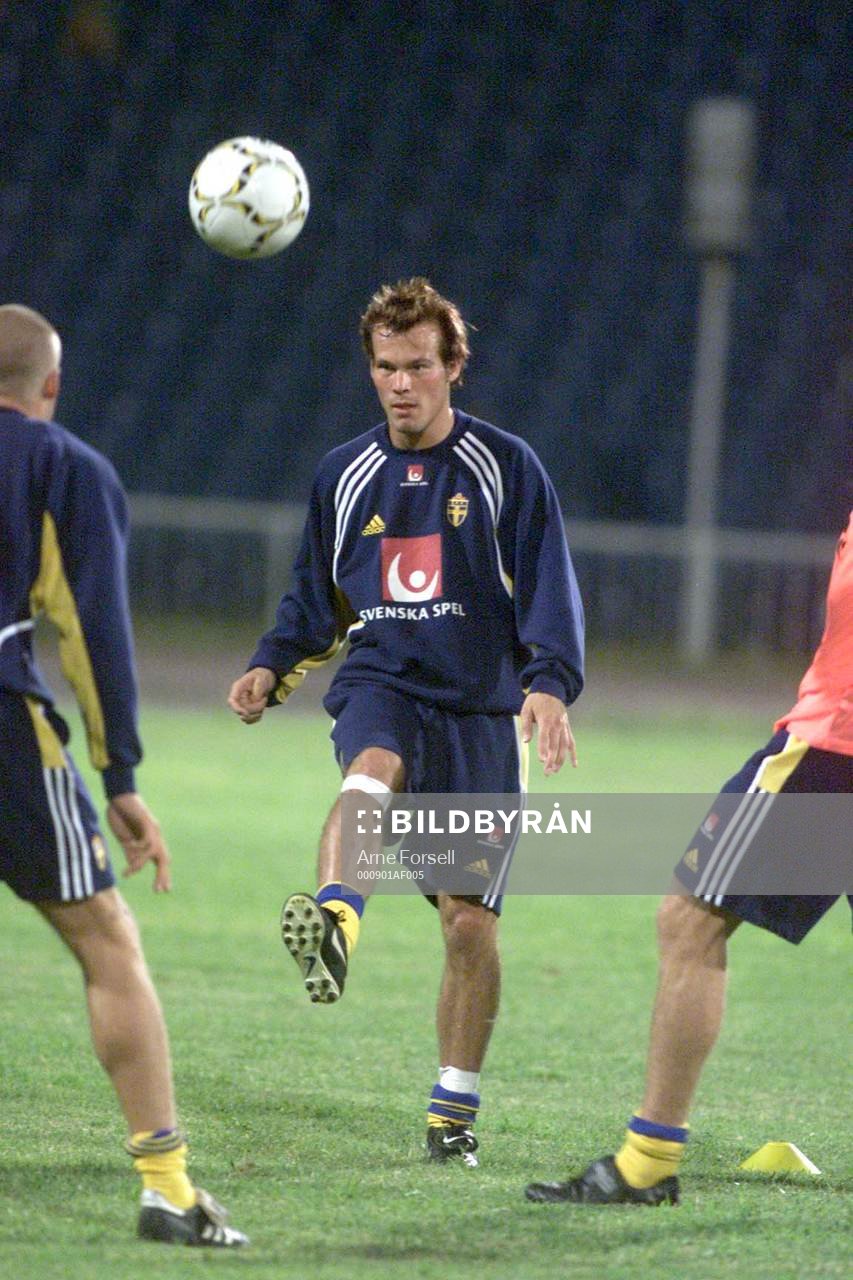 Fredrik Ljungberg på träningen