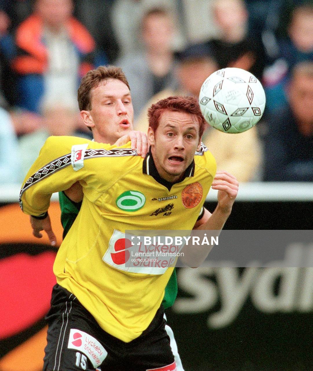 Fotboll, Superettan, Mjällby - Brage. Marcus Ringberg,
