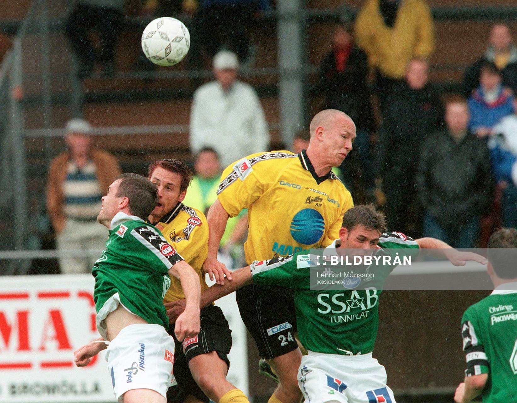 Fotboll, Superettan, Mjällby - Brage. Garret Kusch,