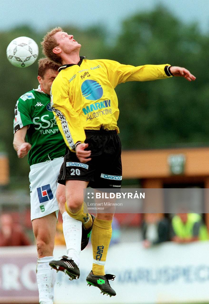 Fotboll, Superettan, Mjällby - Brage. Linus Isberg,