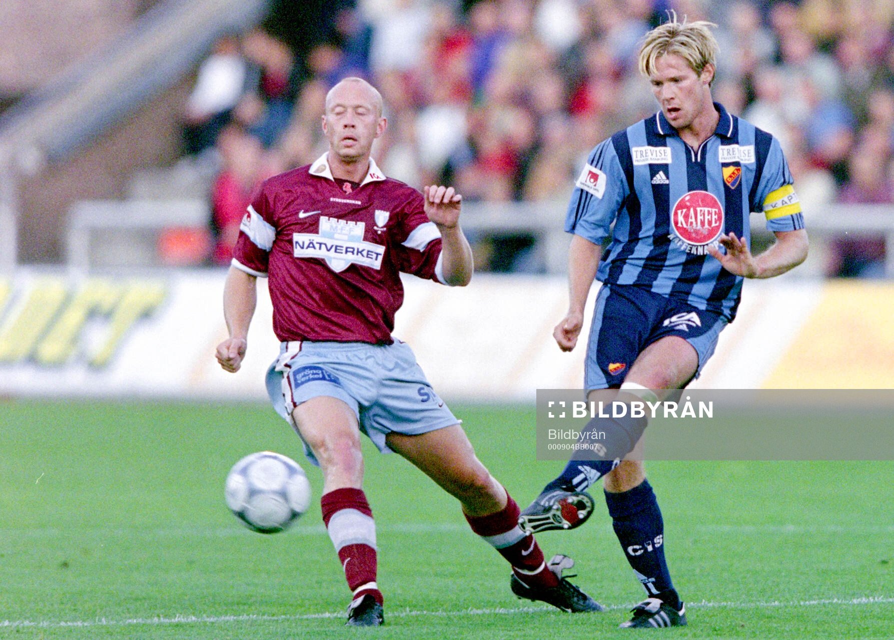 Malmös Peter Sörensen mot Djurgårdens Magnus Pehrsson