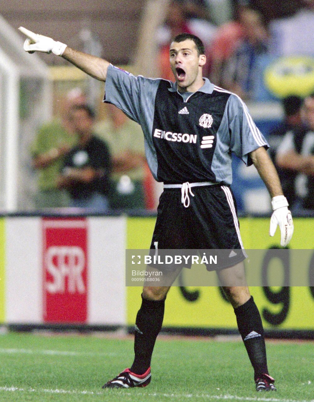 Marseille goalkeeper Stephane Trevisan