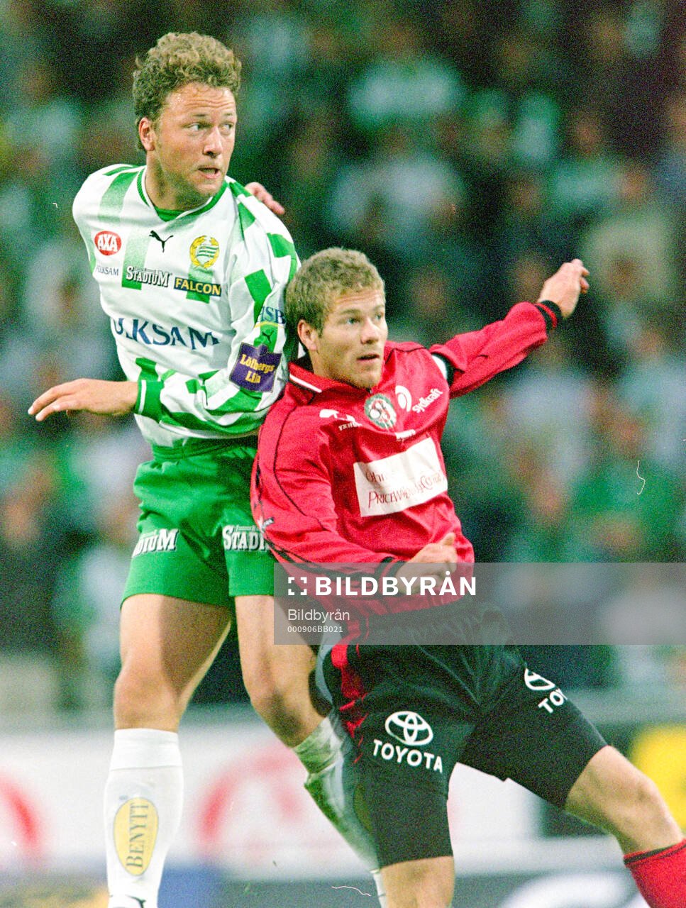 Hammarbys Andreas Bild mot Örebros Per Gawelin