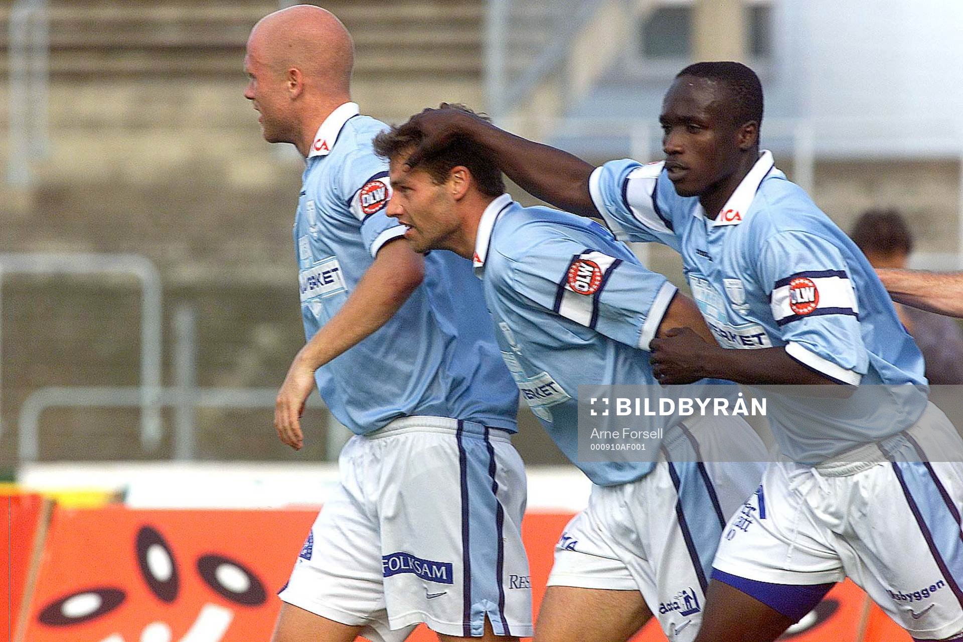 Niklas Gudmundsson och Richard Ofeng Mensah, Malmö jubel