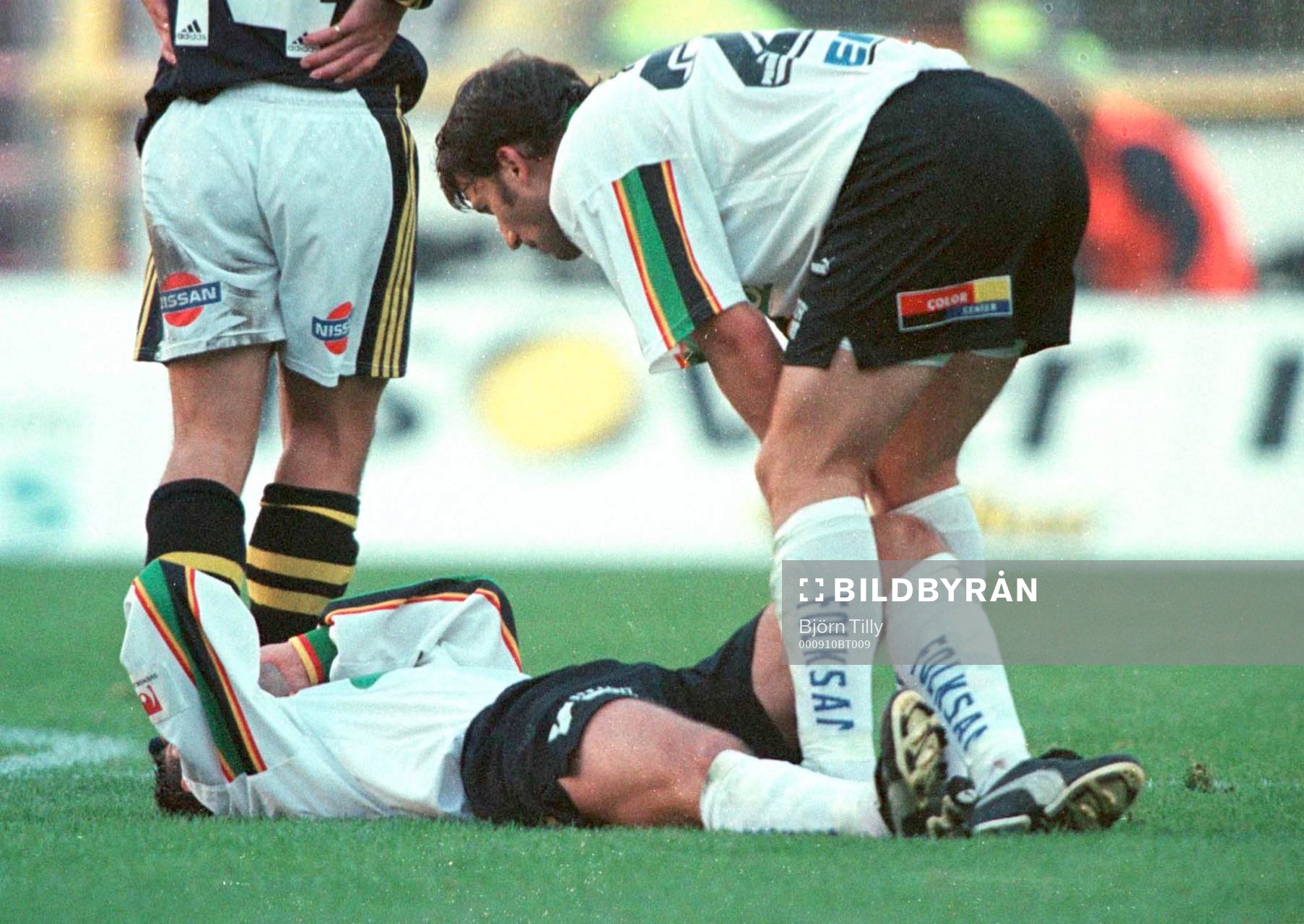 Mats Rotting (liggande) och Per Blohm, Gais
