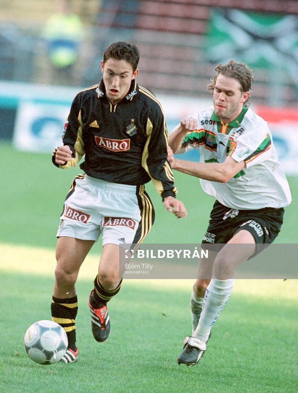  Stefan Ishizaki, AIK och Lasse Johansson, Gais