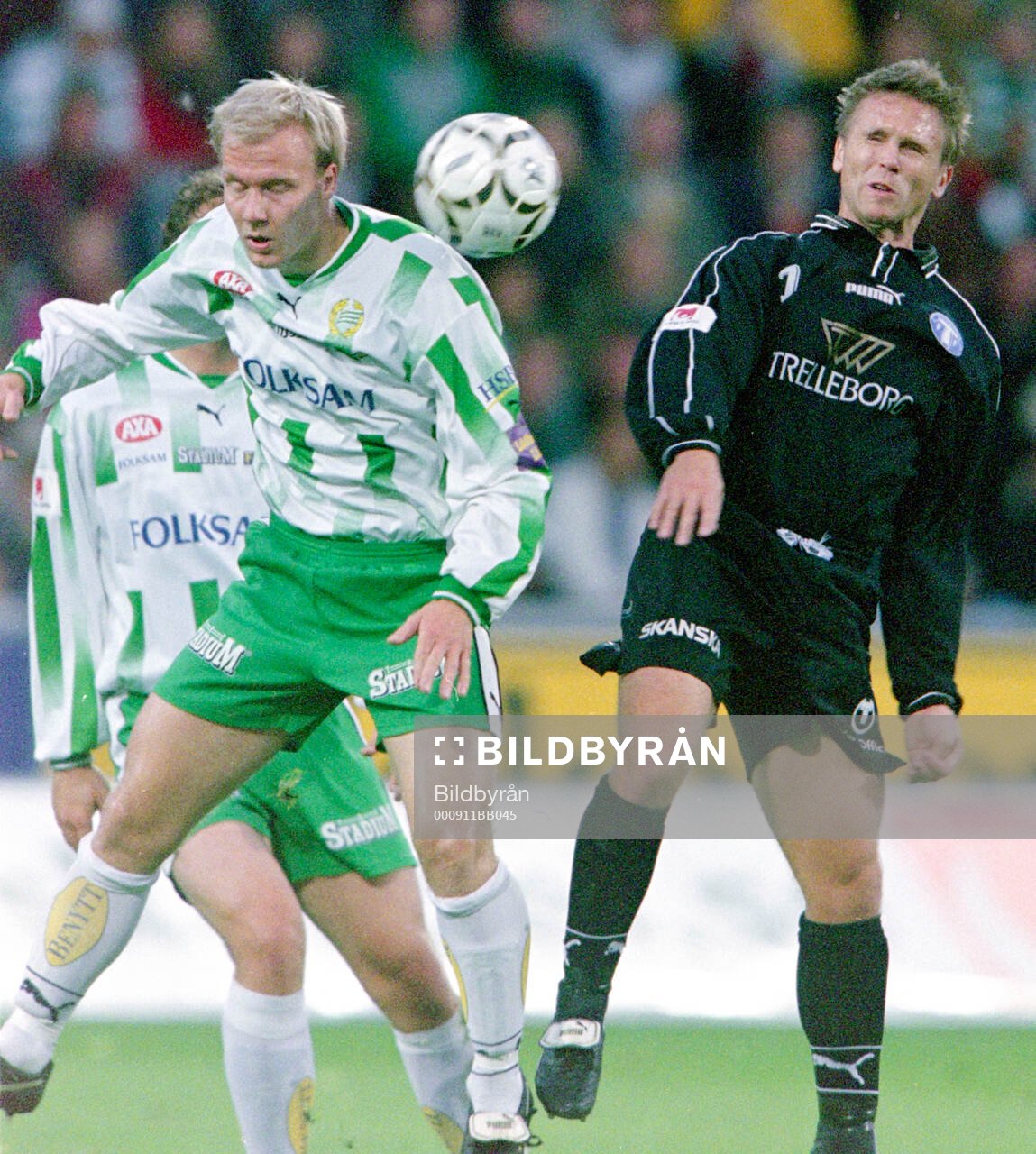 Hammarbys Mikael Andersson mot Trelleborgs Patrik Larsson