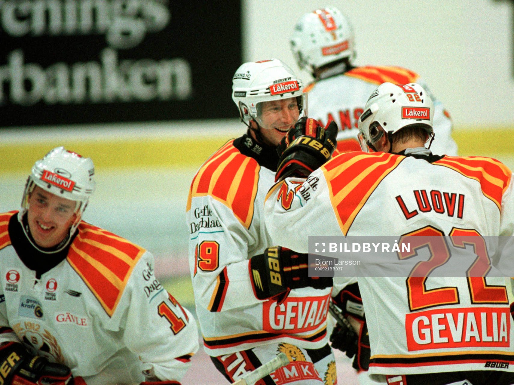 Mikko Louvu och Tom Bisset, Brynäs jubel