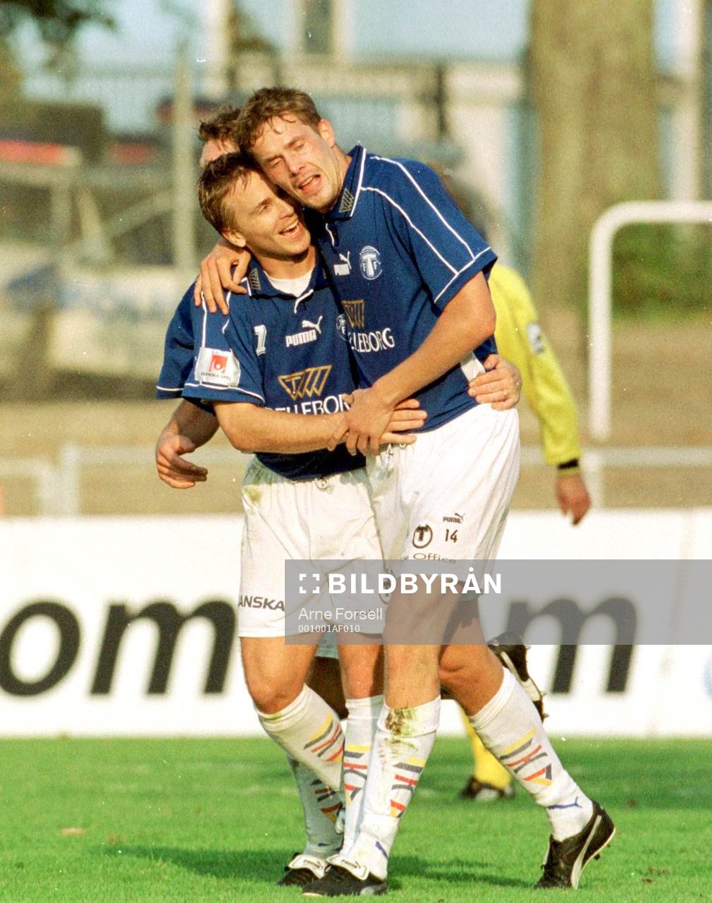Mika Kottila och Jens Svensson, Trelleborg jubel