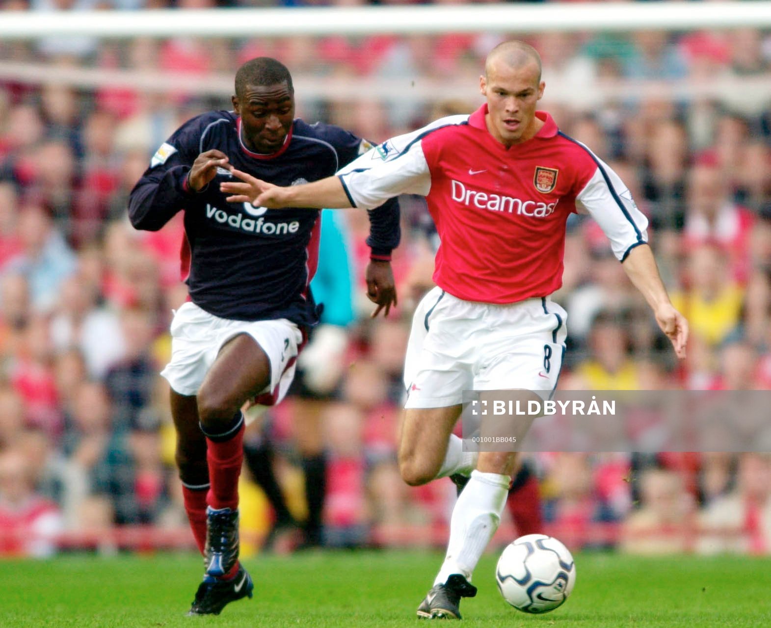 Fredrik Ljungberg, Arsenal och Andy Cole, Manchester