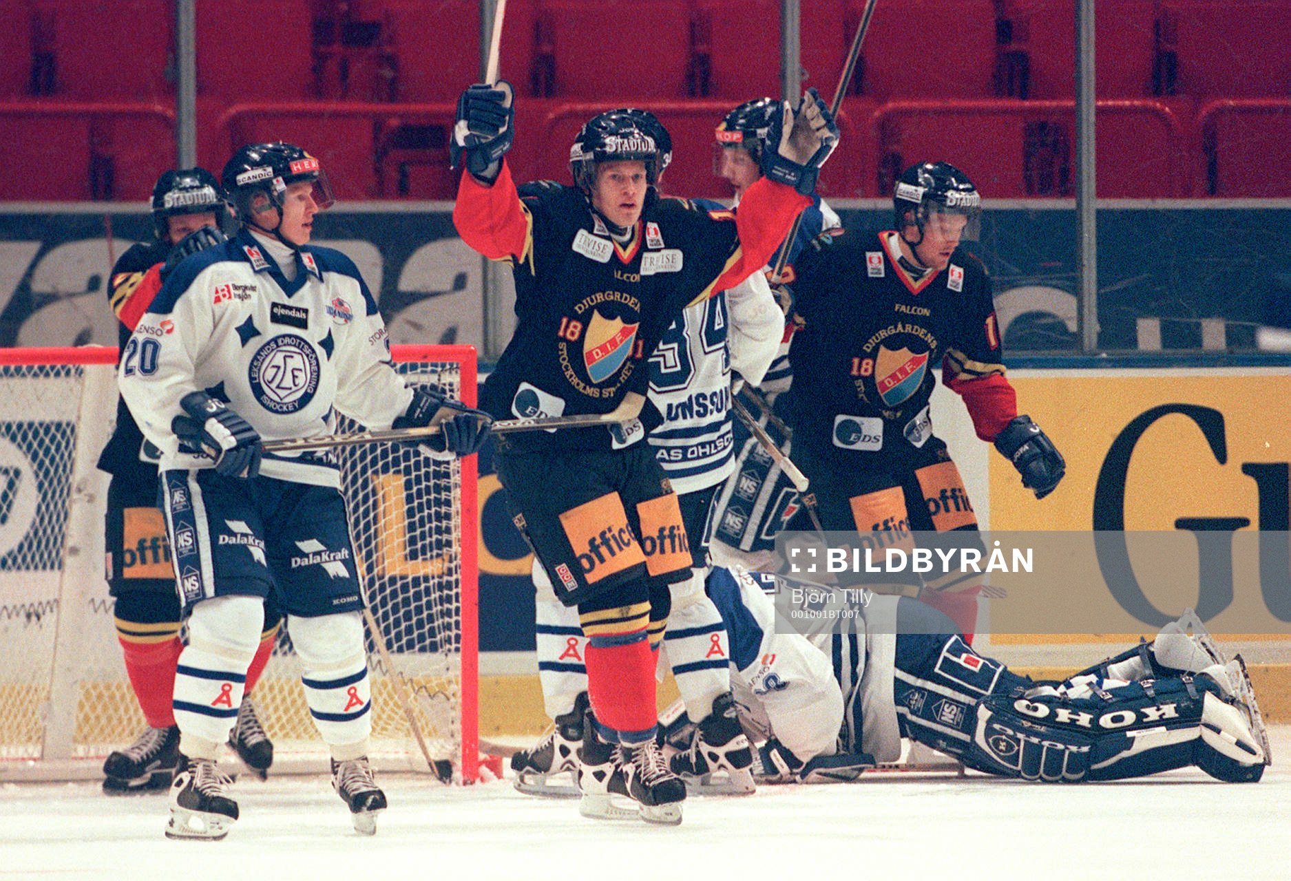 Ishockey, Djurgården - Leksand. Djurgården jubel