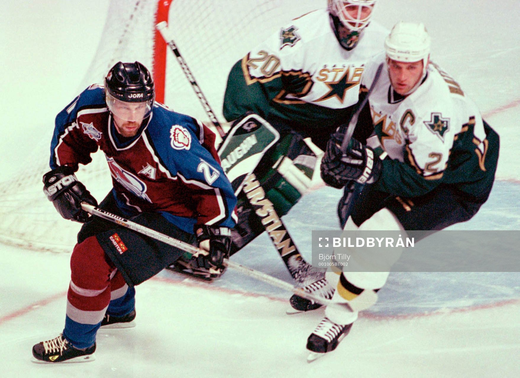 Peter Forsberg, Colorado och Ed Belfour och Derian Hatcher,
