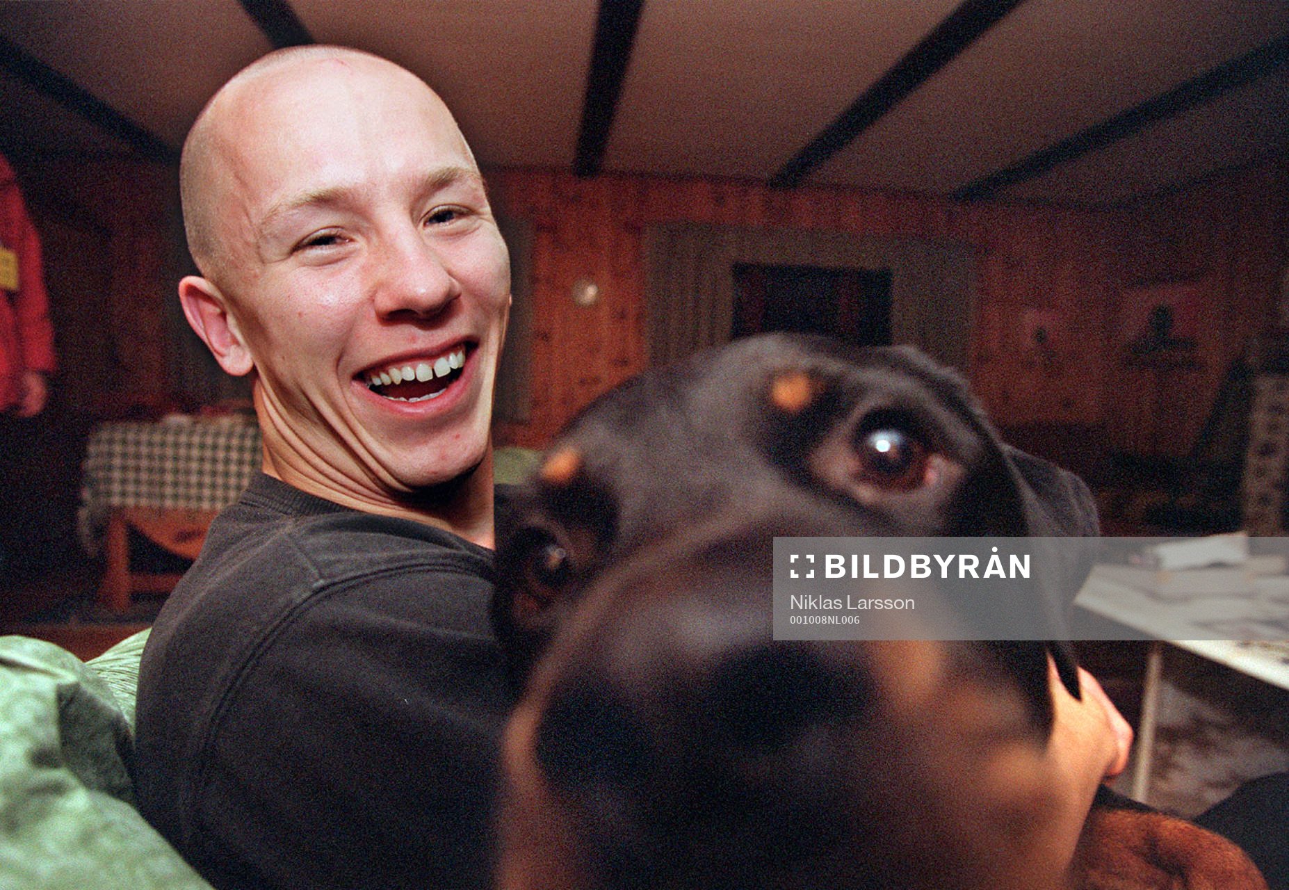 Garret Kusch, Mjällby och rotweilern Thunder (hund,
