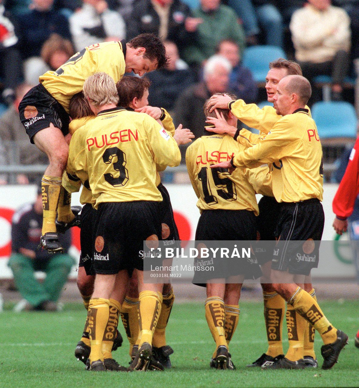 Jubel bland Elfsborgsspelarna