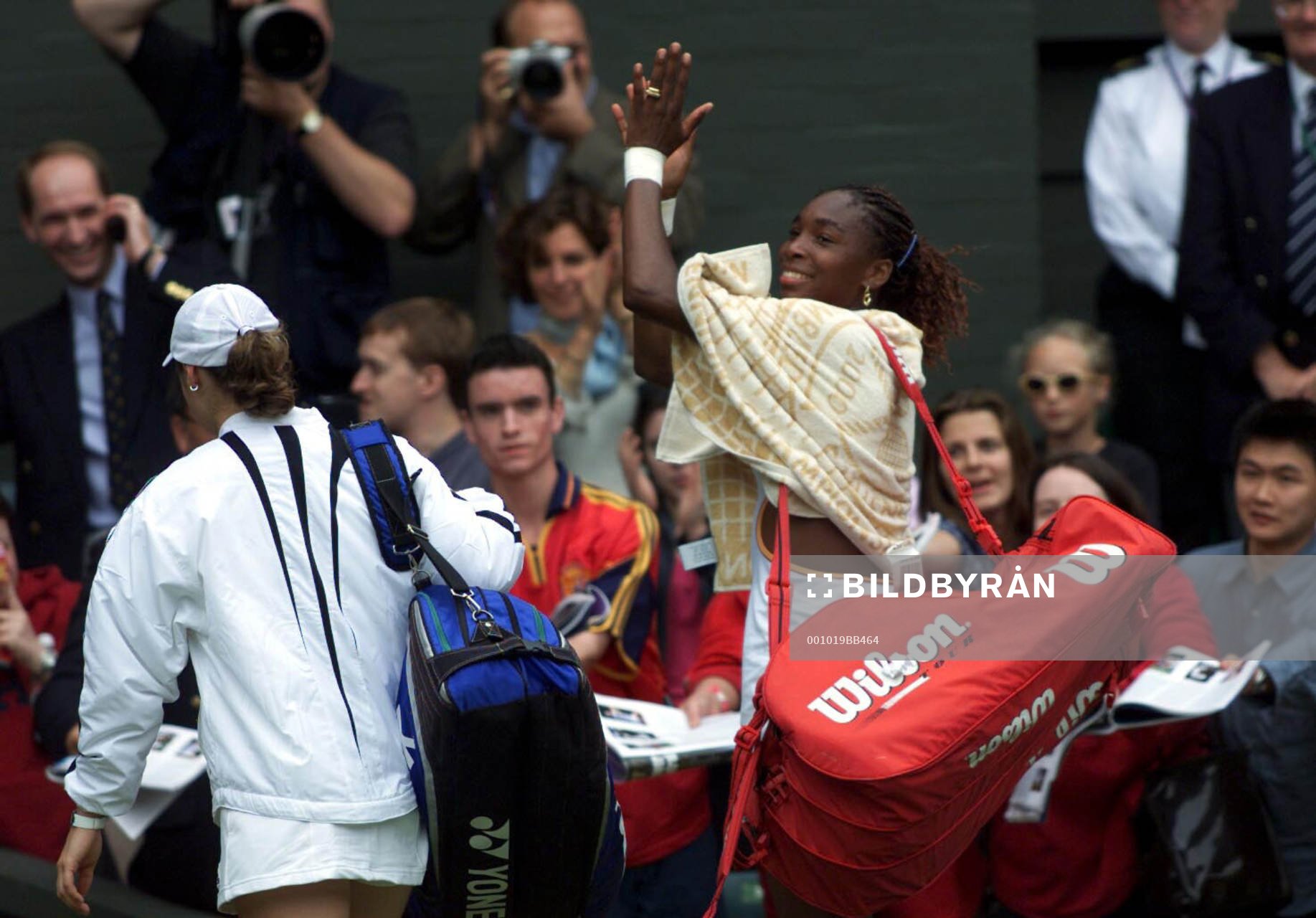 Venus Williams jublar