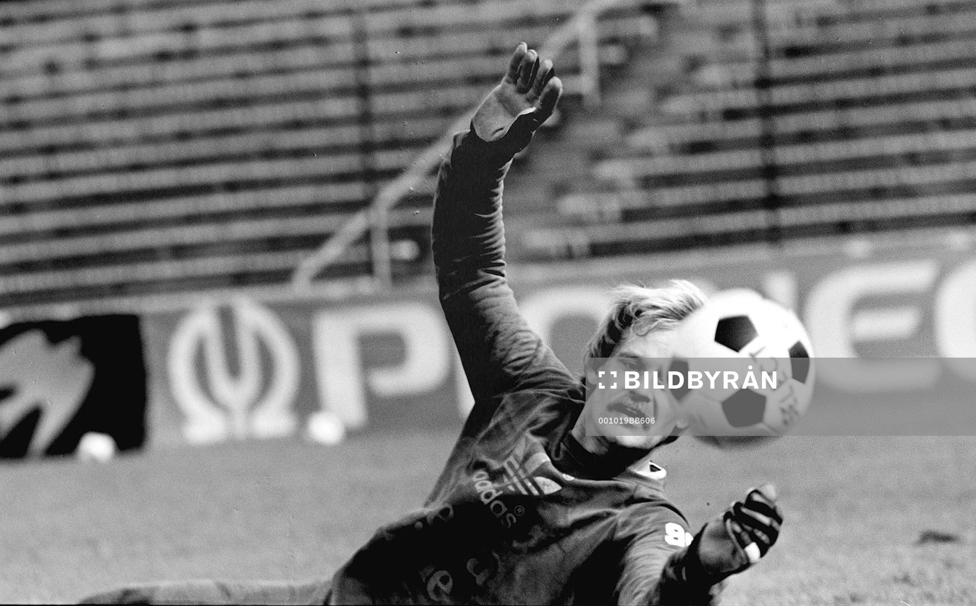 Fotboll, Sverige - Skottland, Ronnie Hellström, Sverige