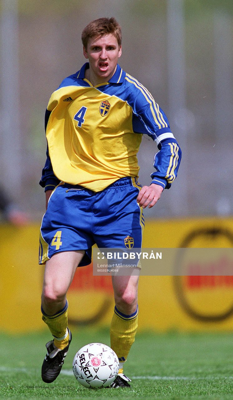 Danmark-Sverige 1-2  (U21) Nils-Eric Johansson, Sverige