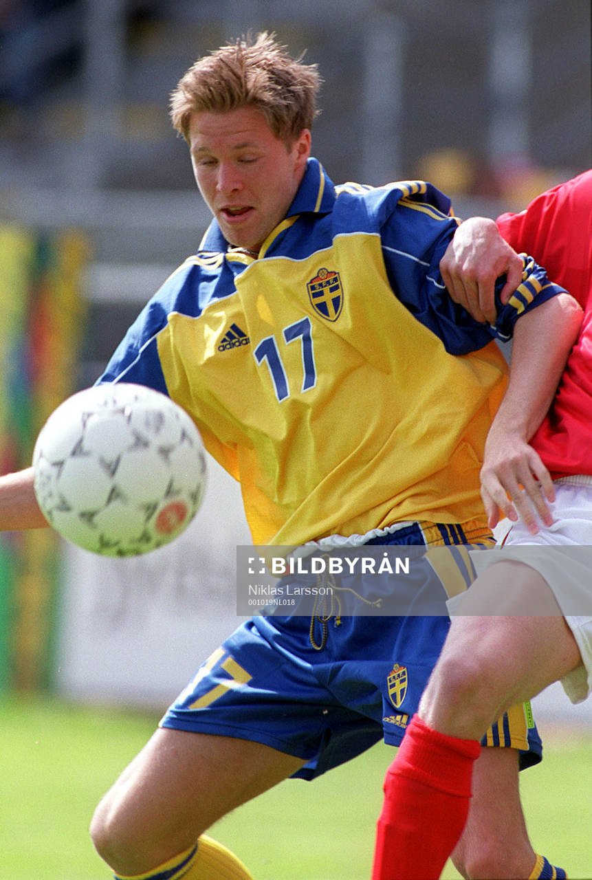 Danmark-Sverige 1-2  (U21) Christer Persson, Sverige