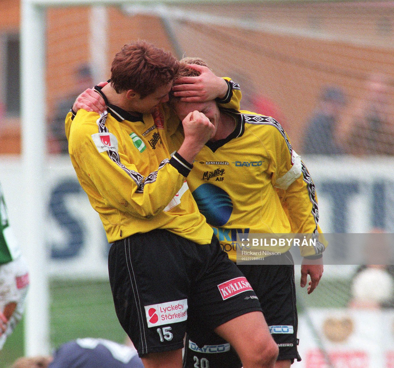 Marcus Ringberg och Linus Isberg, Mjällby jubel