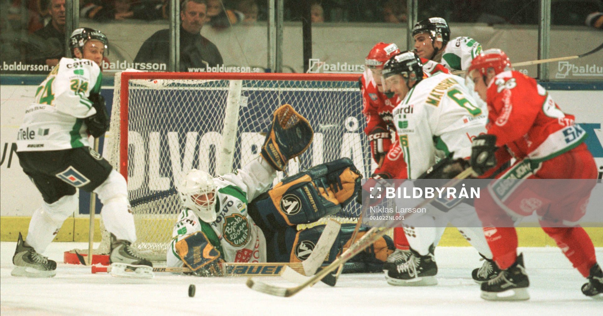 Elitserien, Frölunda - Björklöven. Frölunda radade upp