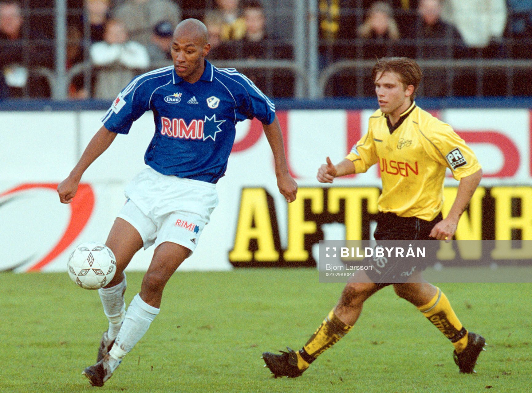 Jeffrey Aubynn, Halmstad och Anders Svensson, Elfsborg