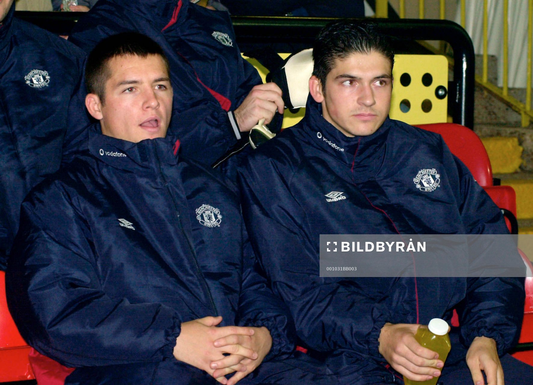 Alex Notman och Bojan Djordic, Manchester United