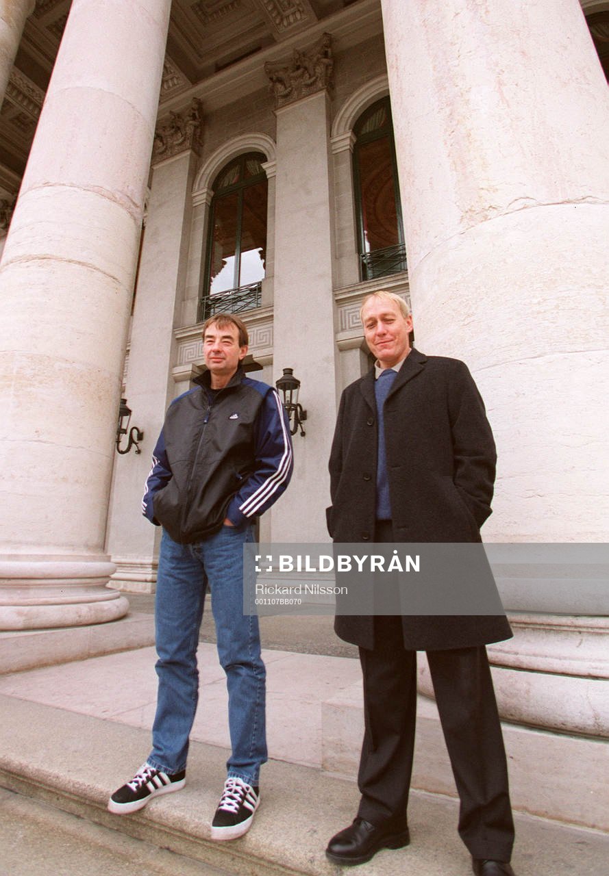  Tom Prahl, tränare Halmstad och Bengt Sjöholm, vice ordförande Halmstad.