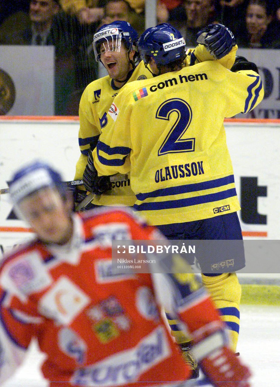 Ishockey, Karjala Cup, Sverige - Tjeckien Leif Rohlin och