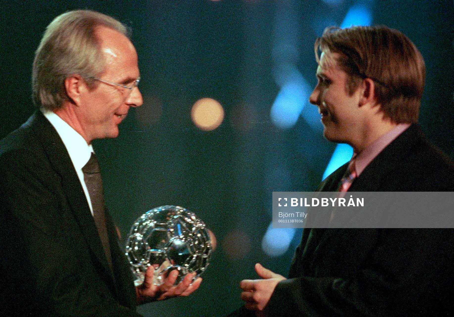 Fotbollsgalan. Sven-Göran Eriksson och Årets
