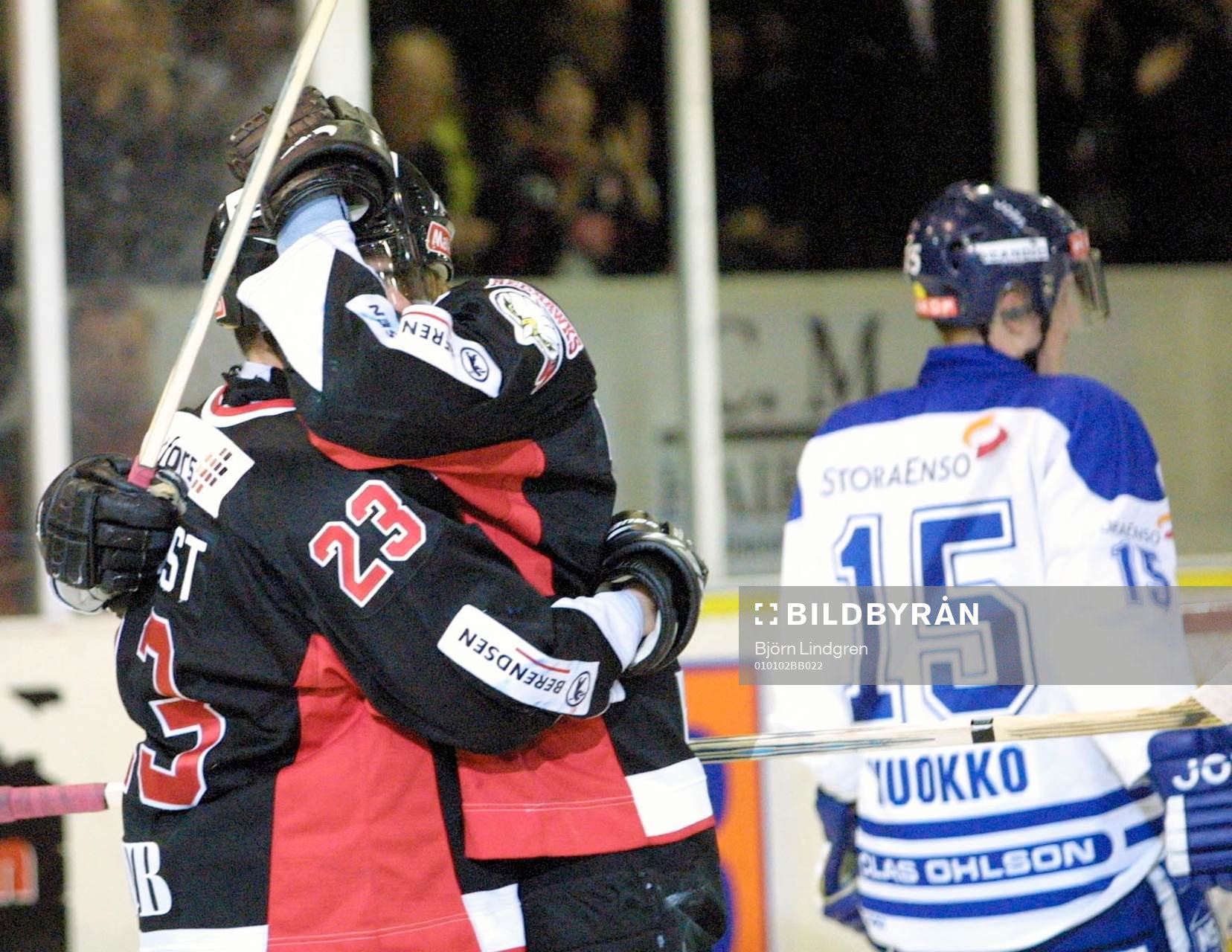 Marcus Thuresson och Fredrik Lindqvist, Malmö jublar.