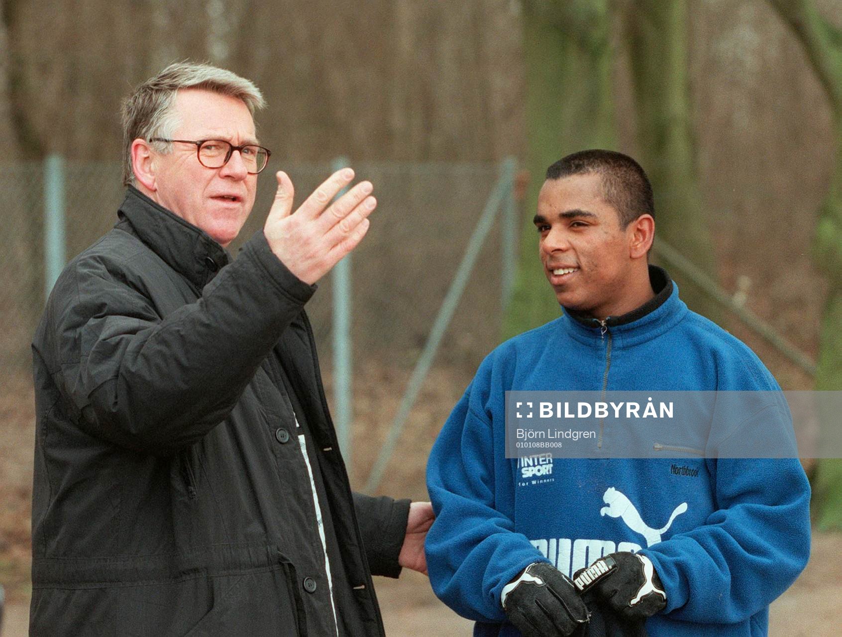 Claes Johansson, ordförande och Alaro Santos, Helsingborg