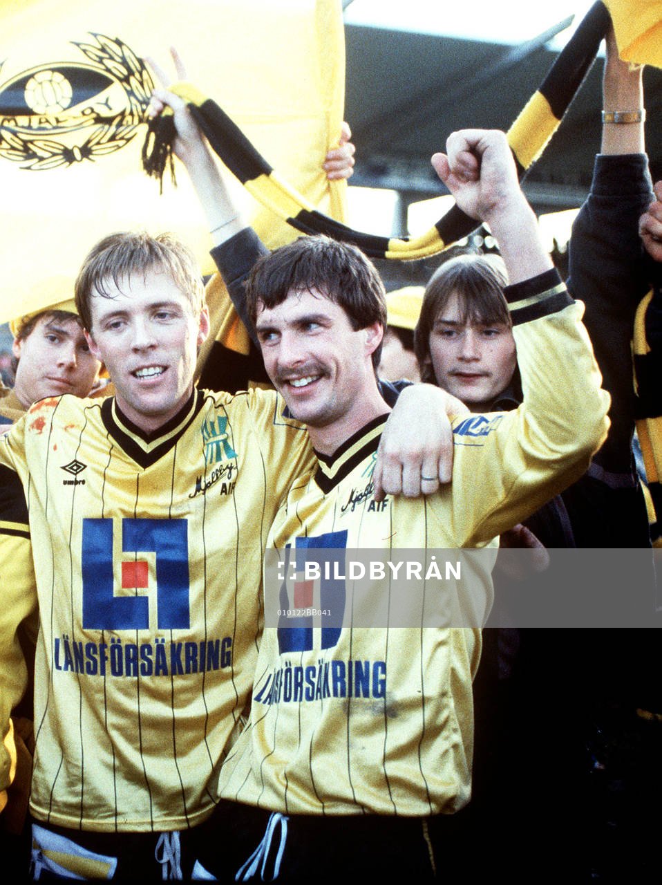 Fr.v Peter Stridfeldt och Lennart Johansson, Mjällby