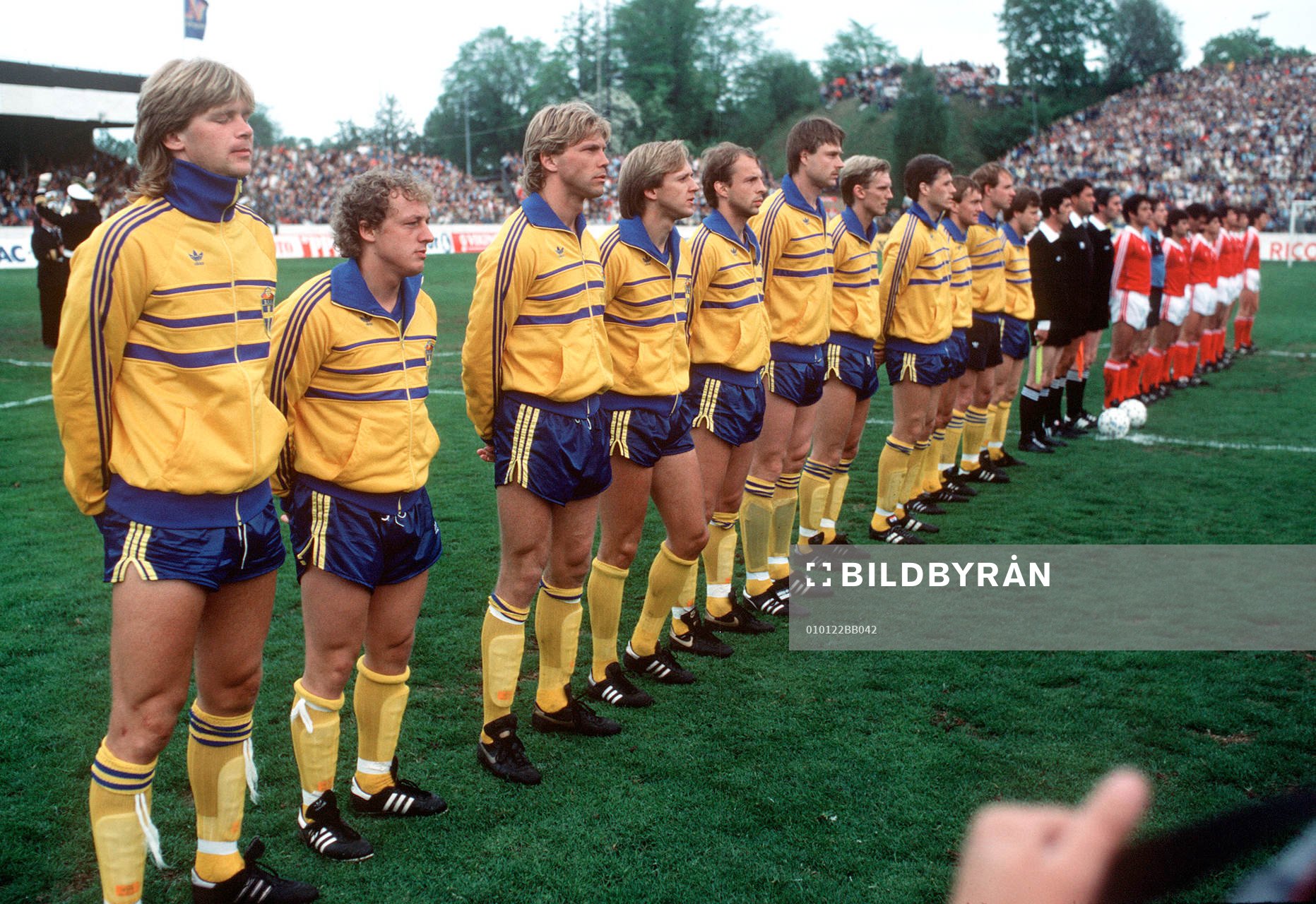Sveriges startelva, fr.v: Glenn Strömberg, Robert Prytz,
