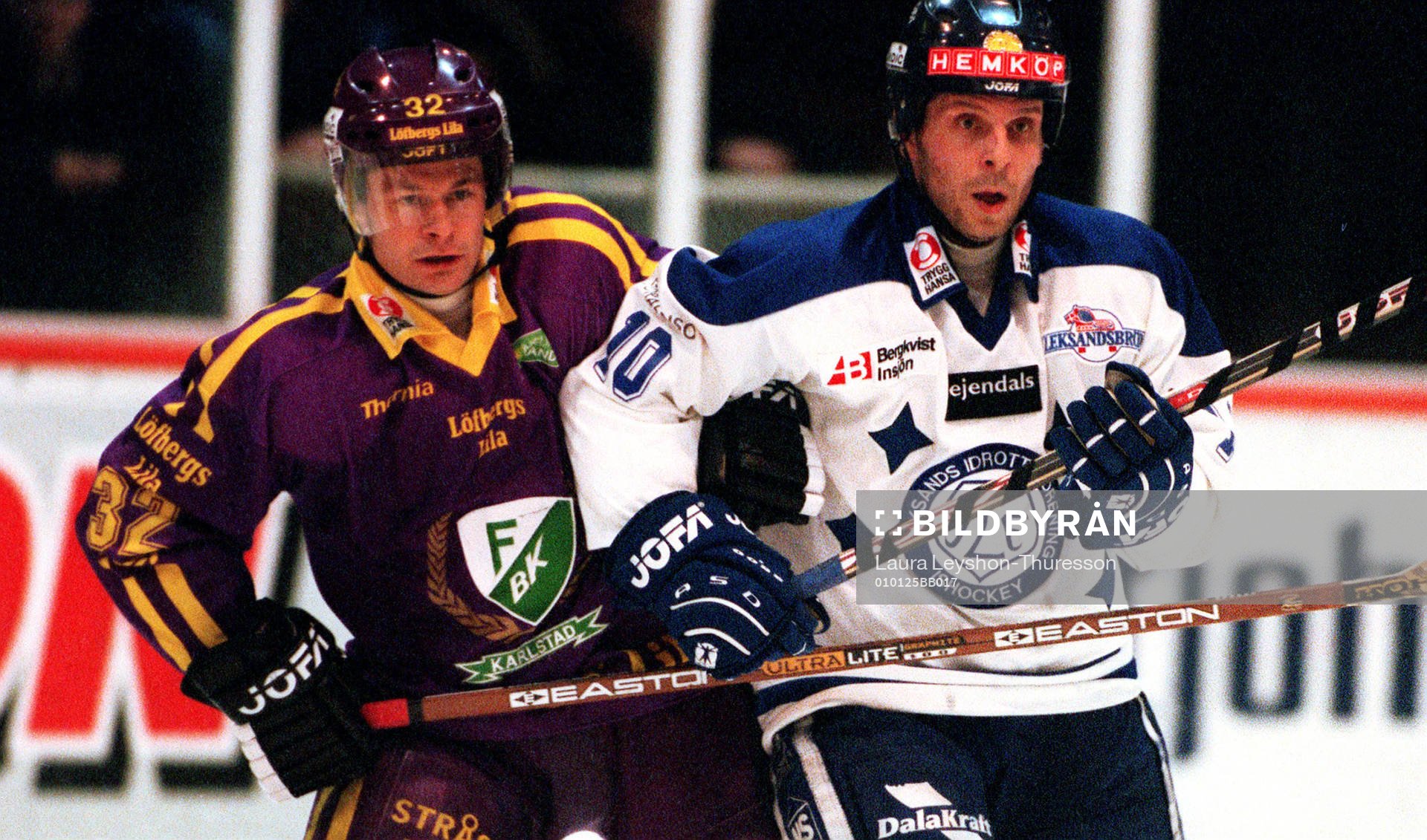Radek Hamr, Färjestad och Anders Carlsson, Leksand.
