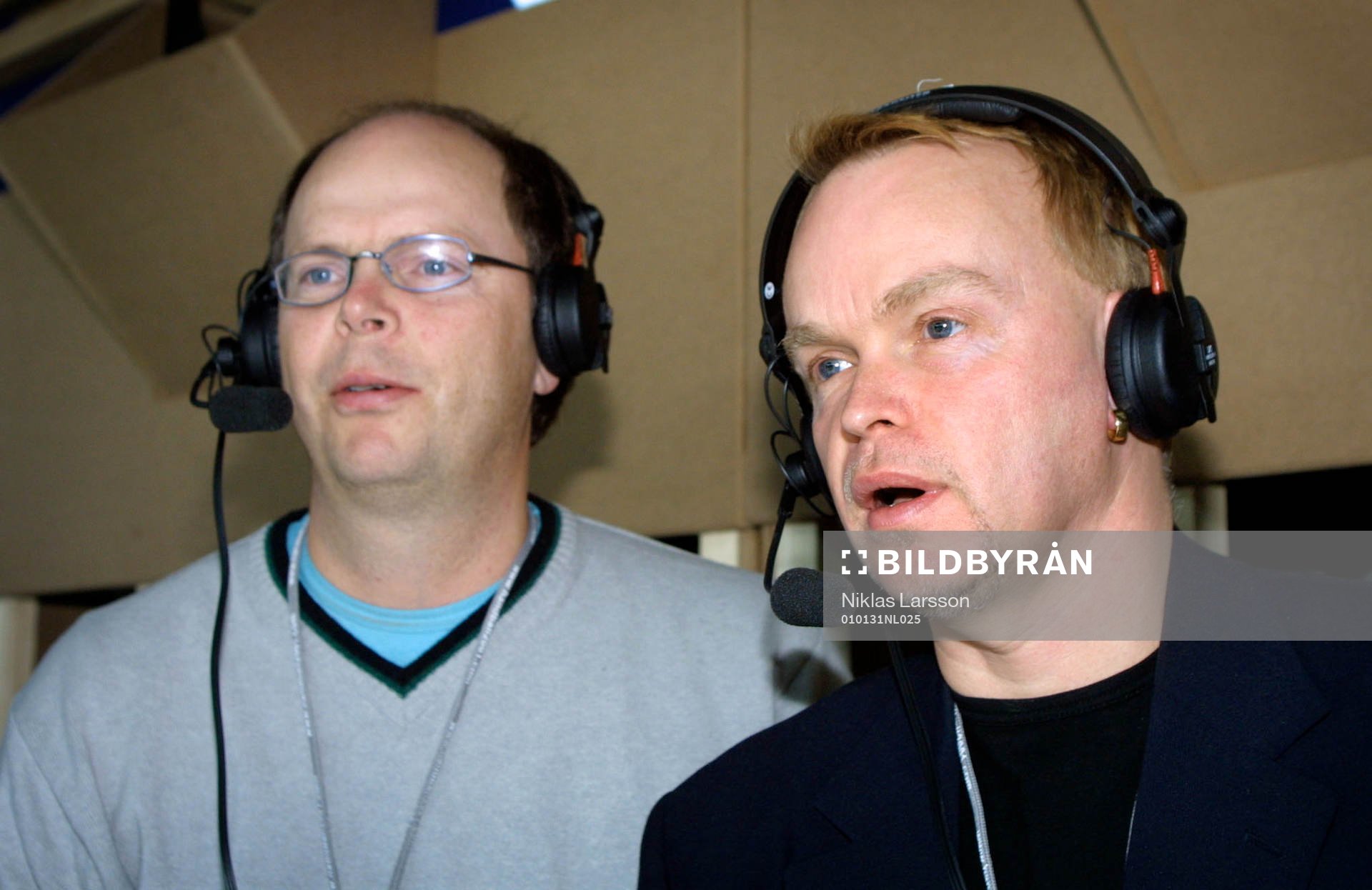Robert Perlskog och Claes Hellberg, kommentatorer TV4