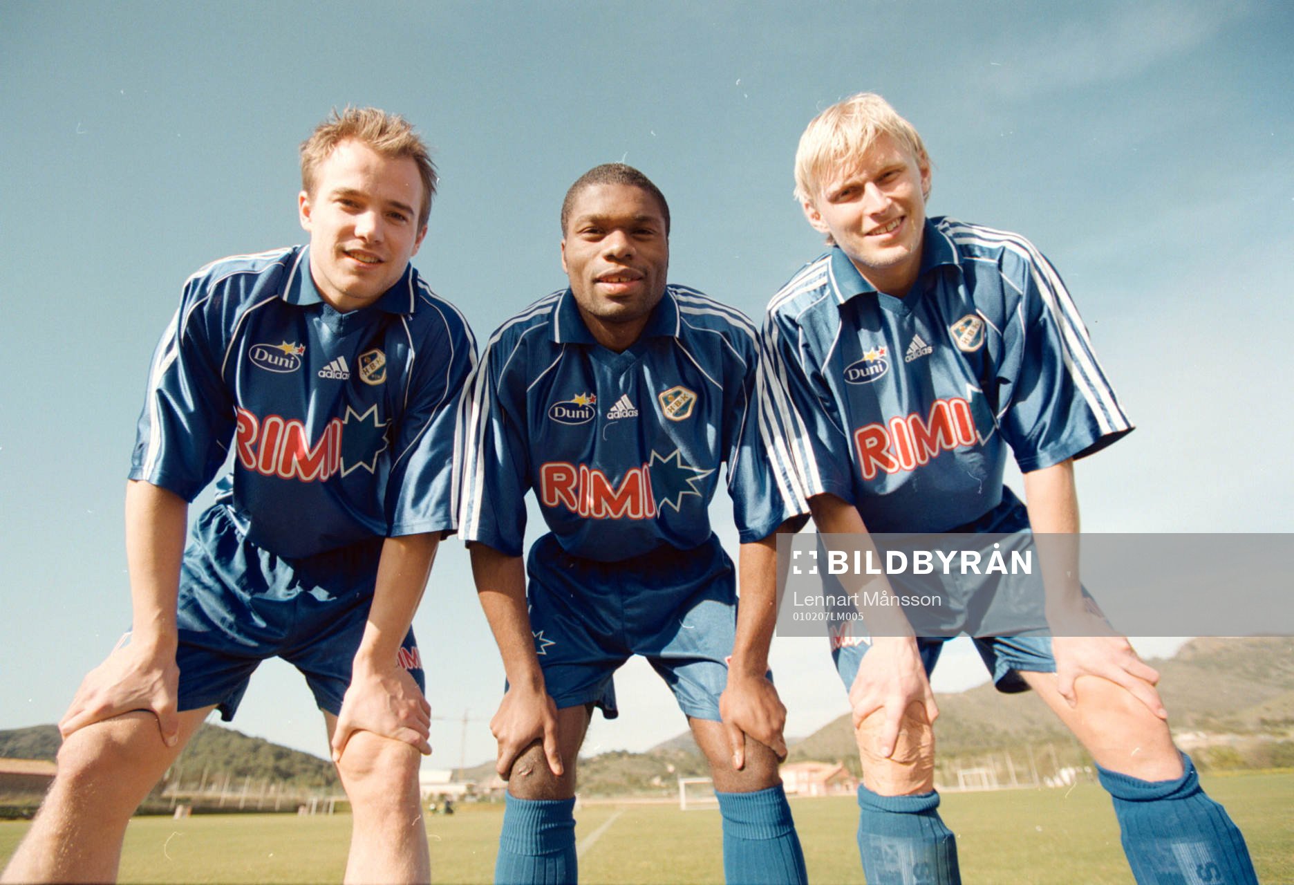 Christian Lundström, Samuel Wowoah och Per Johansson,