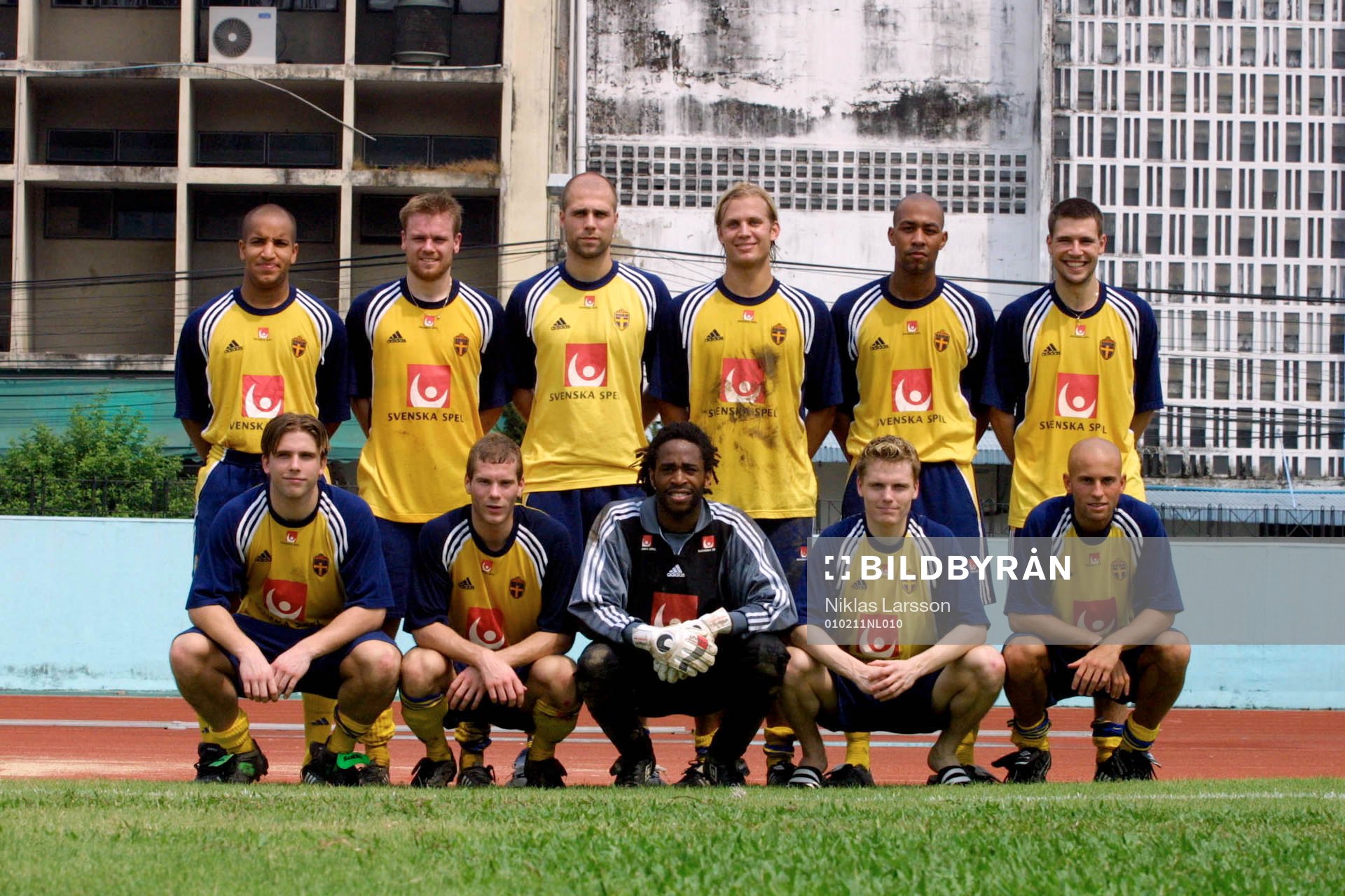 Bakre raden fr v. Kleber Saarenpää, Magnus Svensson,