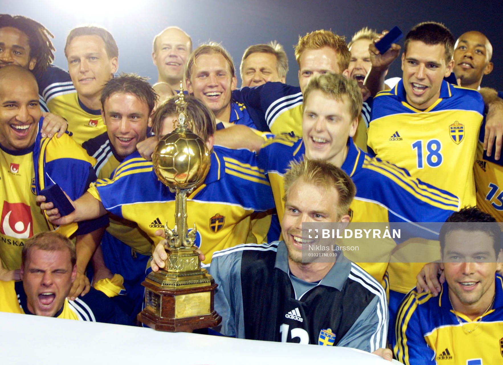 Kings Cup, Final, Sverige - Kina: Jubel Sverige