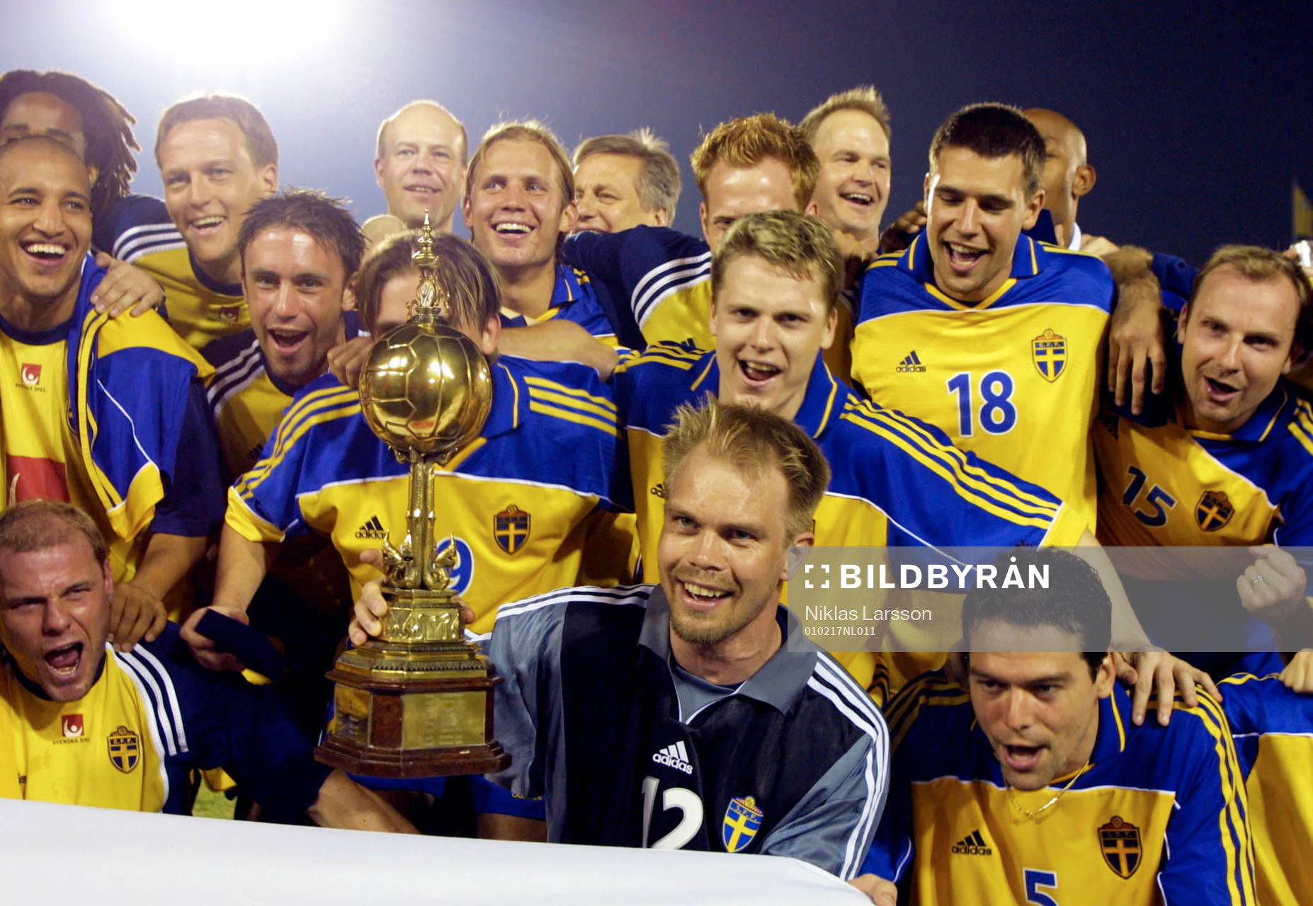 Kings Cup, Final, Sverige - Kina: Jubel Sverige