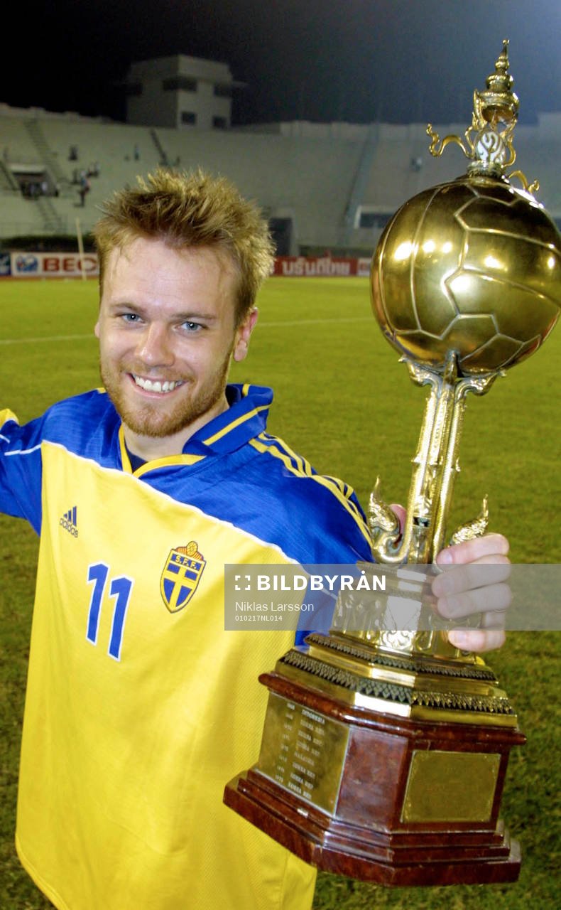 Kings Cup, Final, Sverige - Kina: Mattias Jonson, Sverige.
