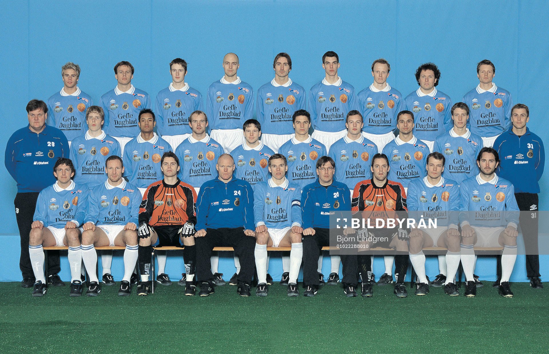 Fotboll, superettan, lagbild Gefle IF